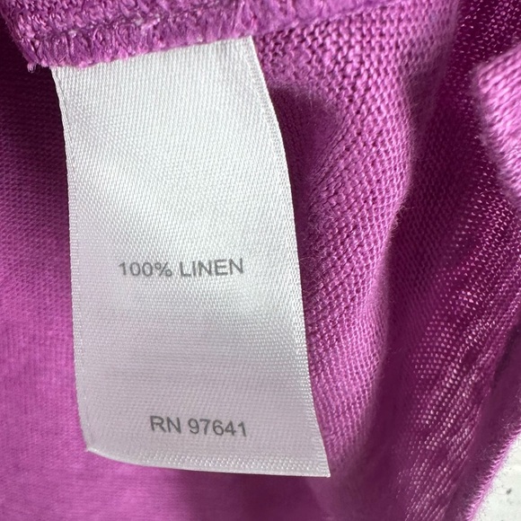 J.JILL Love Linen Wild Orchid Purple tank and Blazer Jacket Medium - Picture 13 of 14